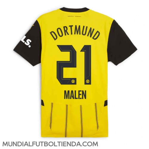 Camiseta Borussia Dortmund Donyell Malen #21 Primera Equipación Replica 2024-25 mangas cortas